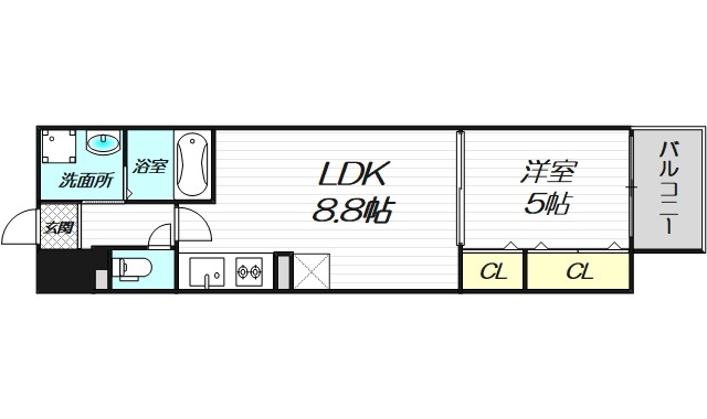 4階の間取り図