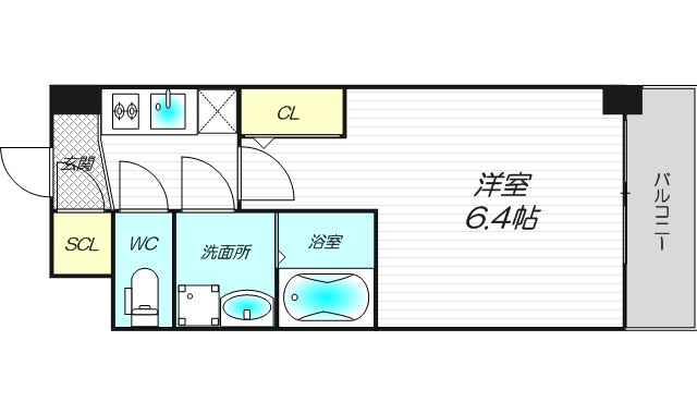 6階の間取り図