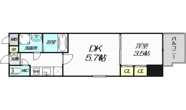 5階の間取り図