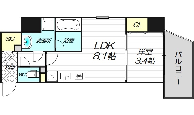 5階の間取り図