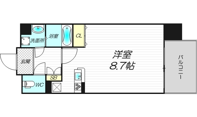 6階の間取り図