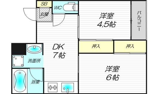 3階の間取り図