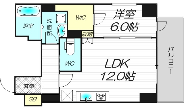 8階の間取り図