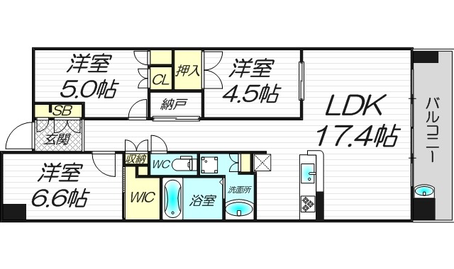 18階の間取り図