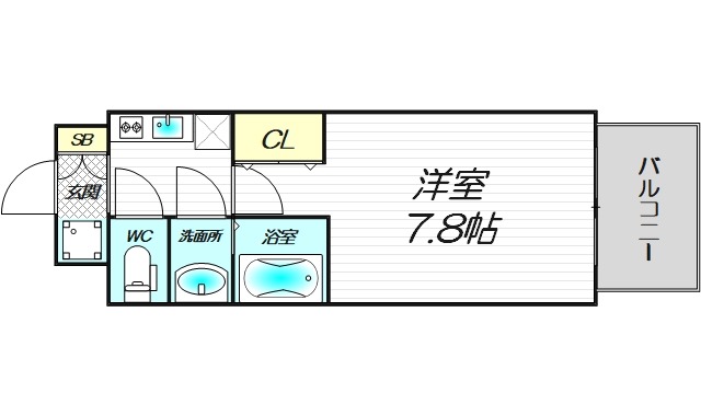 8階の間取り図