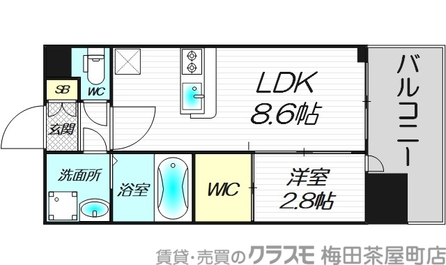 2階の間取り図