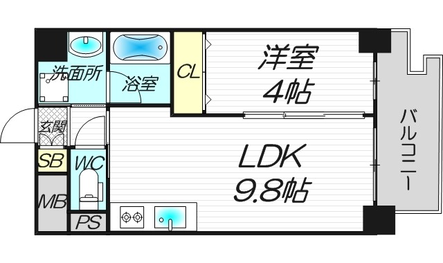 2階の間取り図