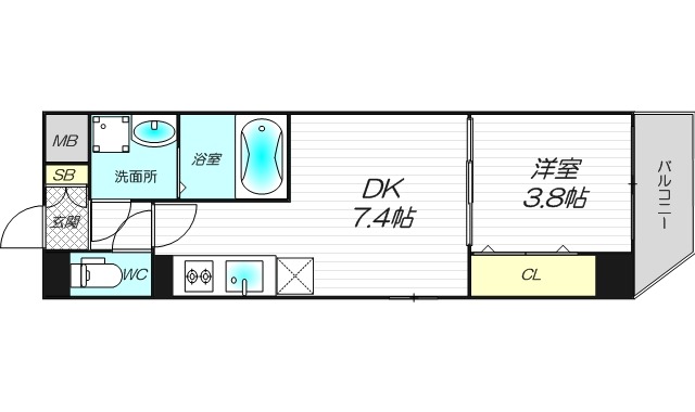 9階の間取り図