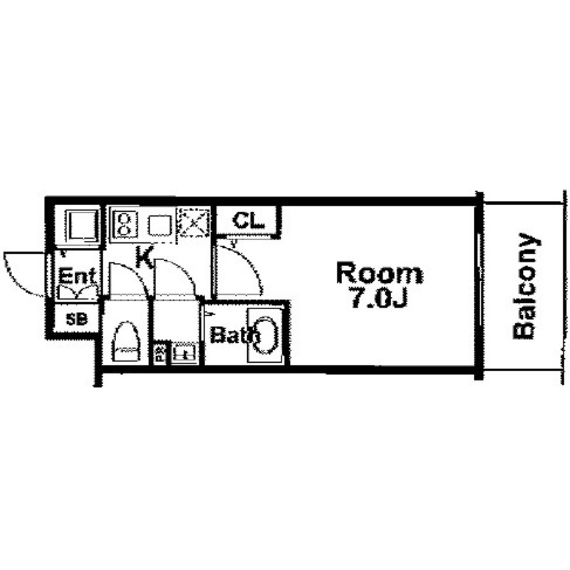 8階の間取り図