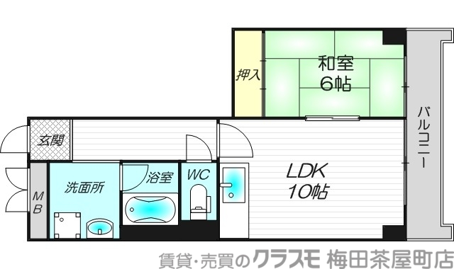 2階の間取り図