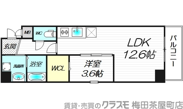 2階の間取り図
