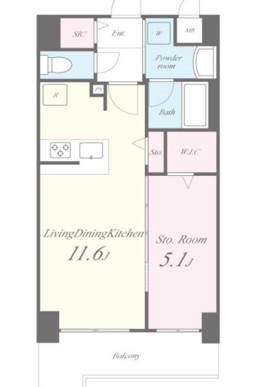 6階の間取り図