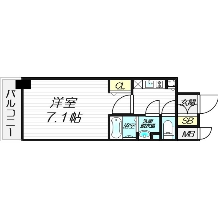 8階の間取り図