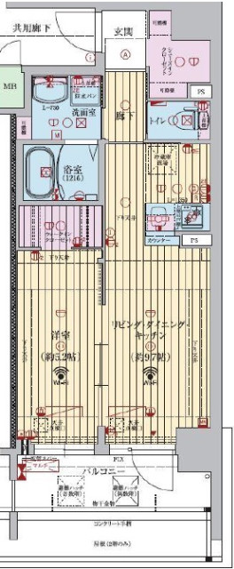 3階の間取り図