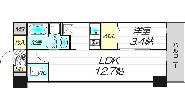 9階の間取り図