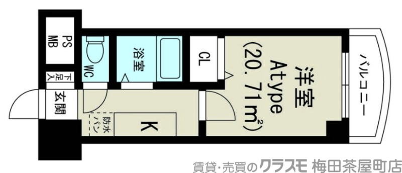 6階の間取り図