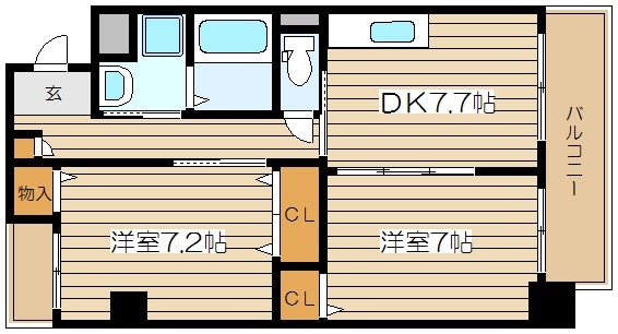 6階の間取り図