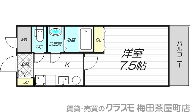 6階の間取り図