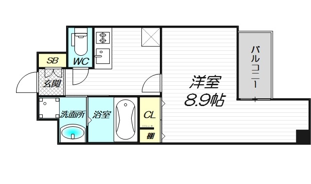 9階の間取り図