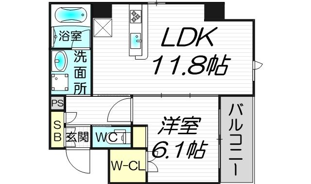 8階の間取り図