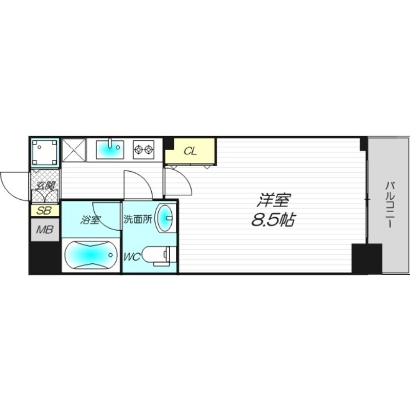 6階の間取り図