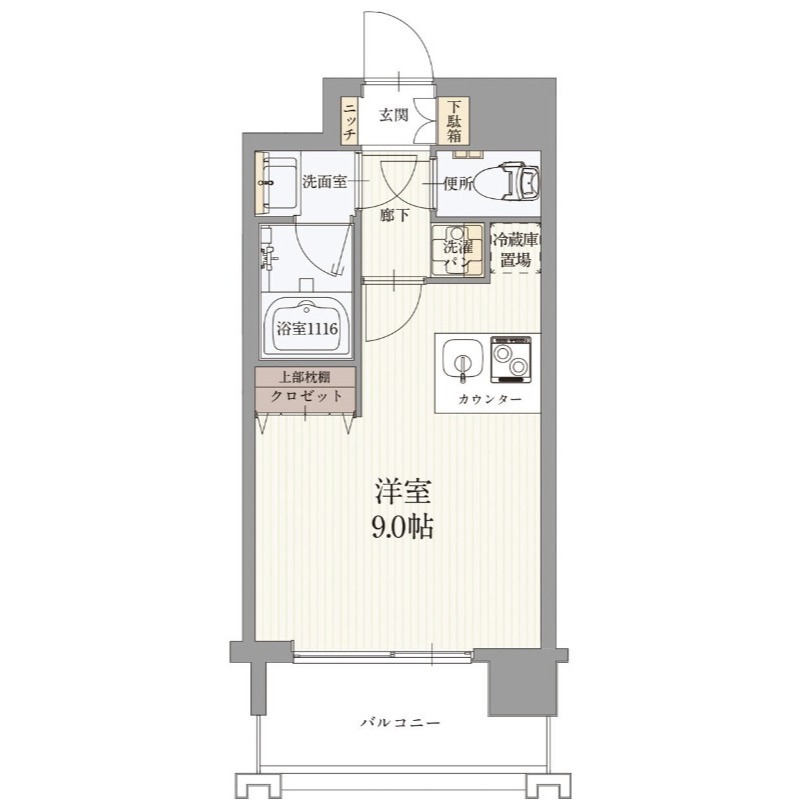 6階の間取り図