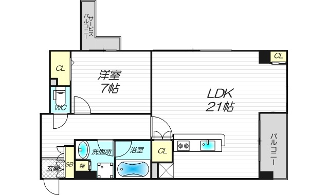 7階の間取り図