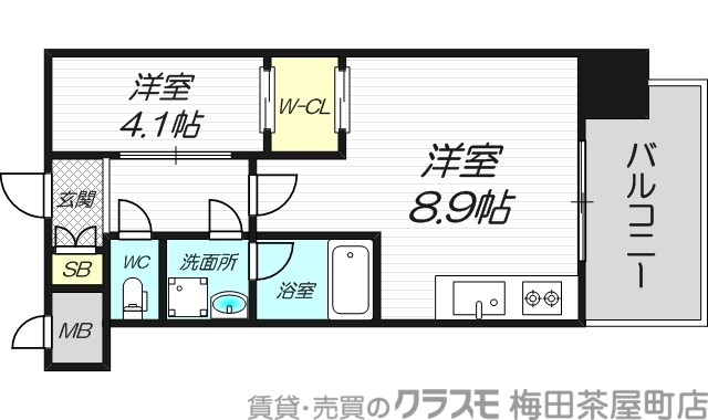 2階の間取り図