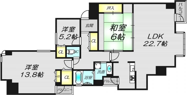 7階の間取り図