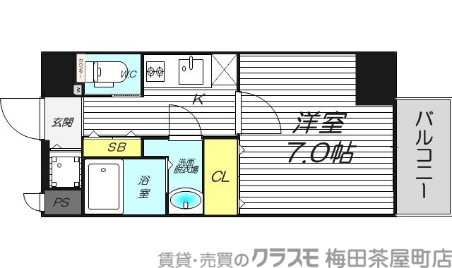 2階の間取り図