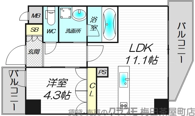 14階の間取り図