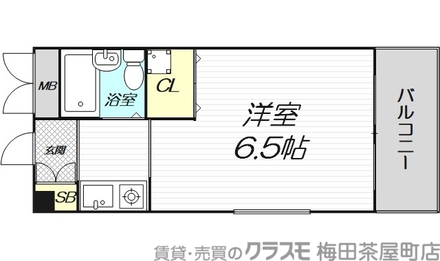 6階の間取り図
