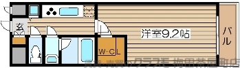 数少ない広々9.2帖