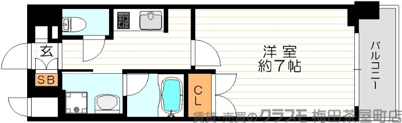 6階の間取り図