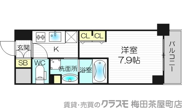 9階の間取り図