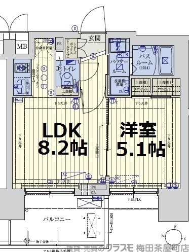 2階の間取り図