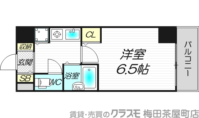 間取り　アスヴェル天満橋