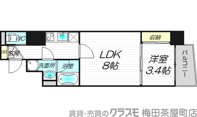 9階の間取り図