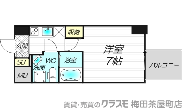 6階の間取り図