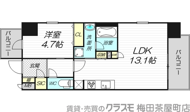 9階の間取り図