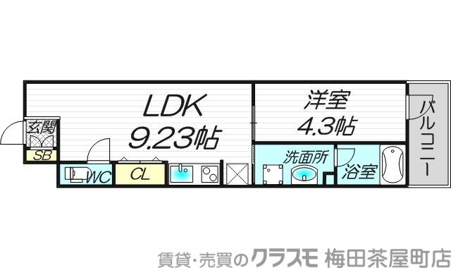 4階の間取り図
