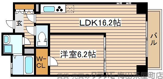 6階の間取り図