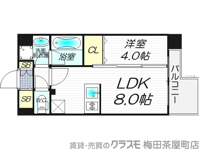 6階の間取り図