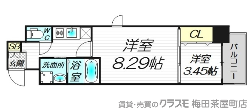 6階の間取り図