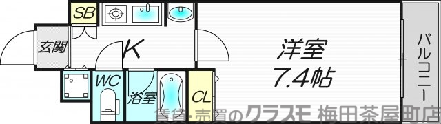6階の間取り図
