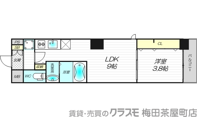 9階の間取り図