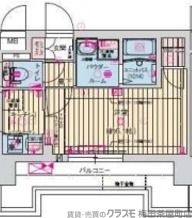 2階の間取り図
