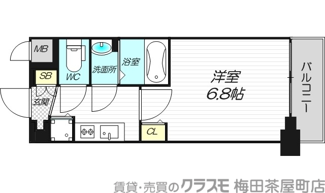 6階の間取り図