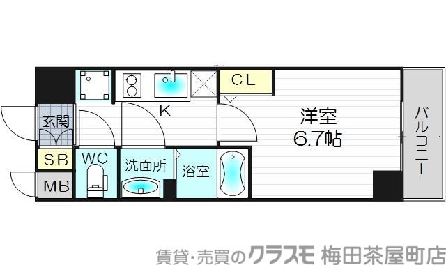 7階の間取り図