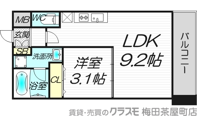 4階の間取り図